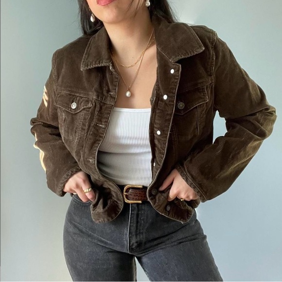 earthy green/brown corduroy jacket - Picture 5 of 6